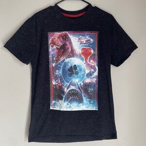 Universal Studios mash up tee featuring classic movie icons